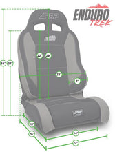 Load image into Gallery viewer, PRP EnduroTrek Reclining Suspension Seat - Black Suede - Passenger