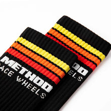 Load image into Gallery viewer, Method Classic Stripes Logo Performance Socks - Black