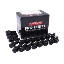 Load image into Gallery viewer, Raceline 14x1.5 1.1in Black Lug Bolts (Set of 20)