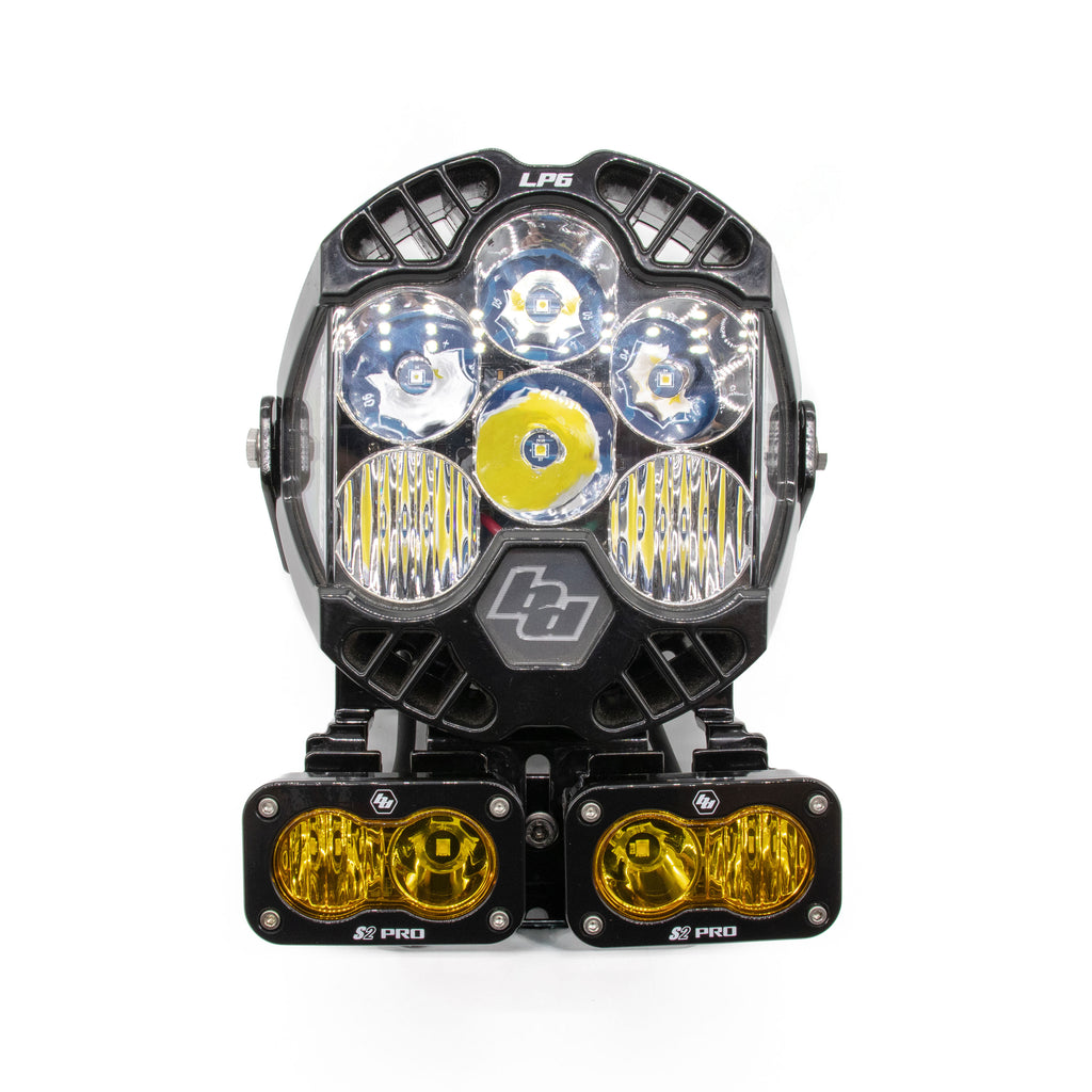 3.5" Universal "Naked" LP6 Mount with Dual S2's Combo Kit Fits Low Rider S and Dynas