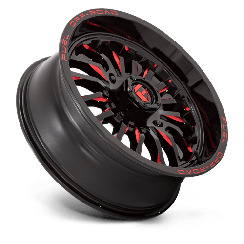 D822 18X7 4X156 G-BLK MILL-RED 13MM