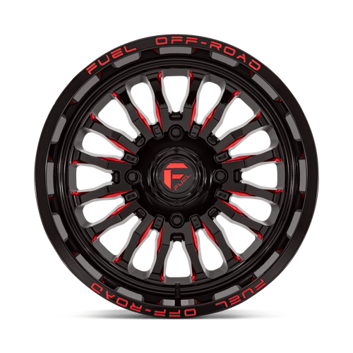 D822 18X7 4X156 G-BLK MILL-RED 13MM