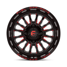 Load image into Gallery viewer, D822 18X7 4X137 G-BLK MILL-RED 13MM