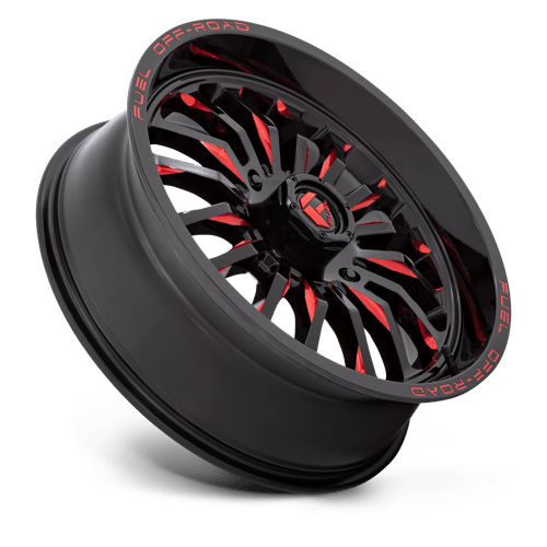 D822 20X7 4X156 G-BLK MILL-RED 13MM