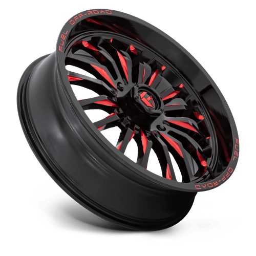 D822 22X7 4X137 G-BLK MILL-RED 13MM