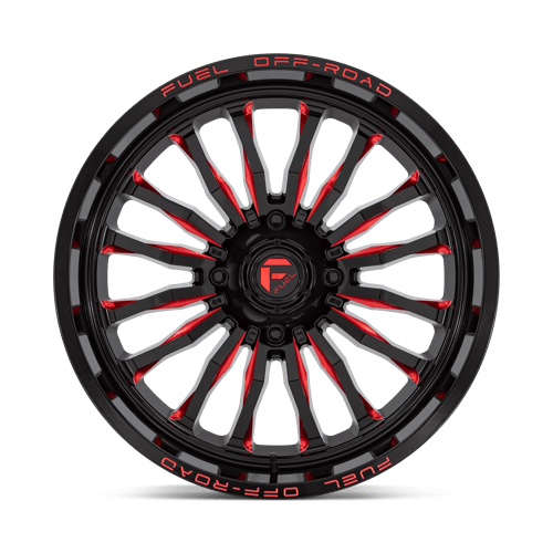 D822 22X7 4X156 G-BLK MILL-RED 13MM