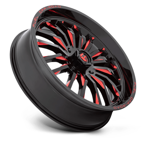 D822 24X7 4X137 G-BLK MILL-RED 13MM