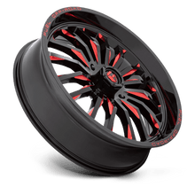 Load image into Gallery viewer, D822 24X7 4X137 G-BLK MILL-RED 13MM