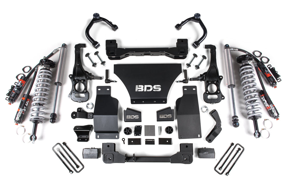 4 Inch Lift Kit FOX 2.5 Performance Elite Coil-Over Chevy Silverado or GMC Sierra 1500 (19-24) 4WD Gas