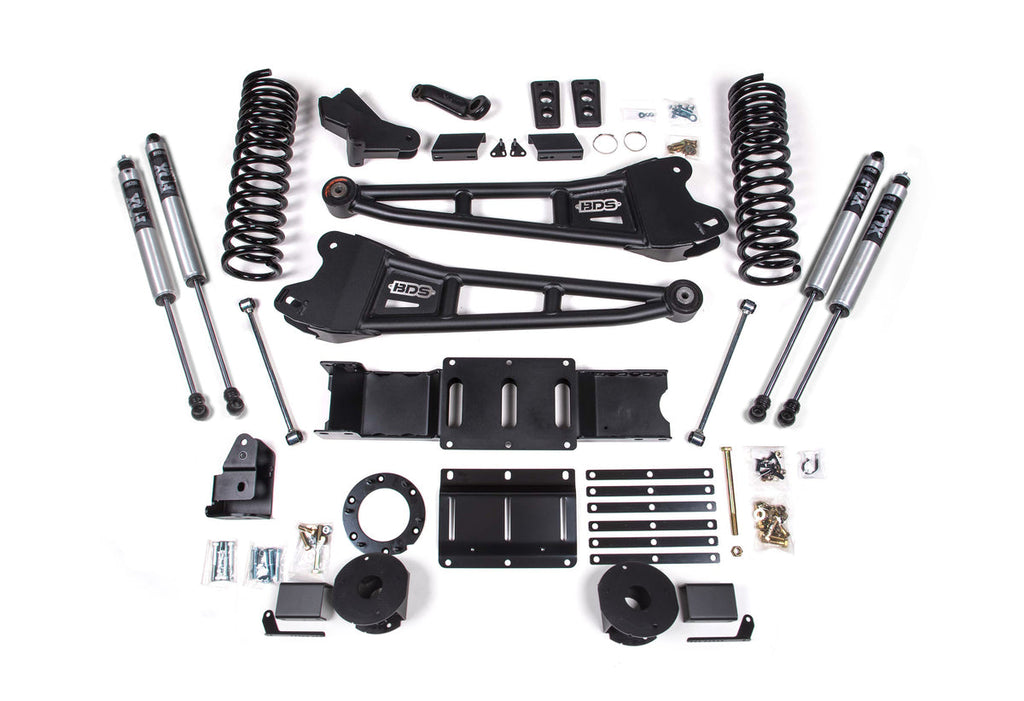 4 Inch Lift Kit w/ Radius Arm Ram 2500 w/ Rear Air Ride (19-24) 4WD Gas