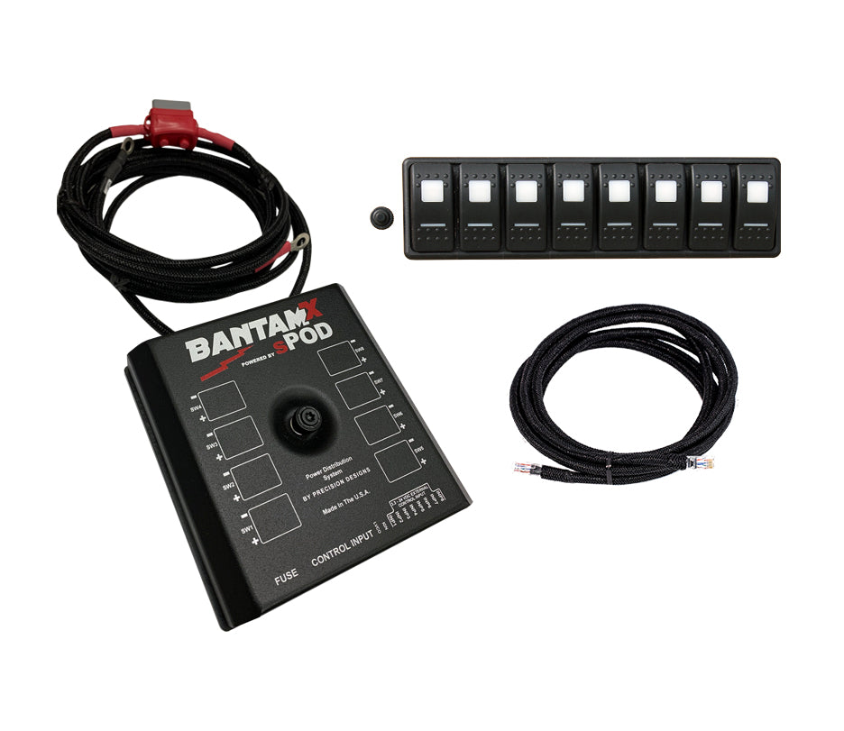 BantamX Modular w/ Red LED with 84 Inch battery cables - 