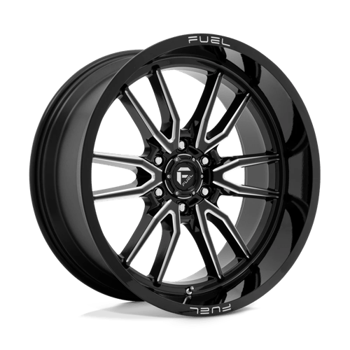 D761 22X10 6X135 G-BLK MILL -18MM