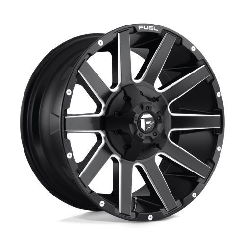 D616 20X9 8X6.5 MT-BLK-MIL 20MM