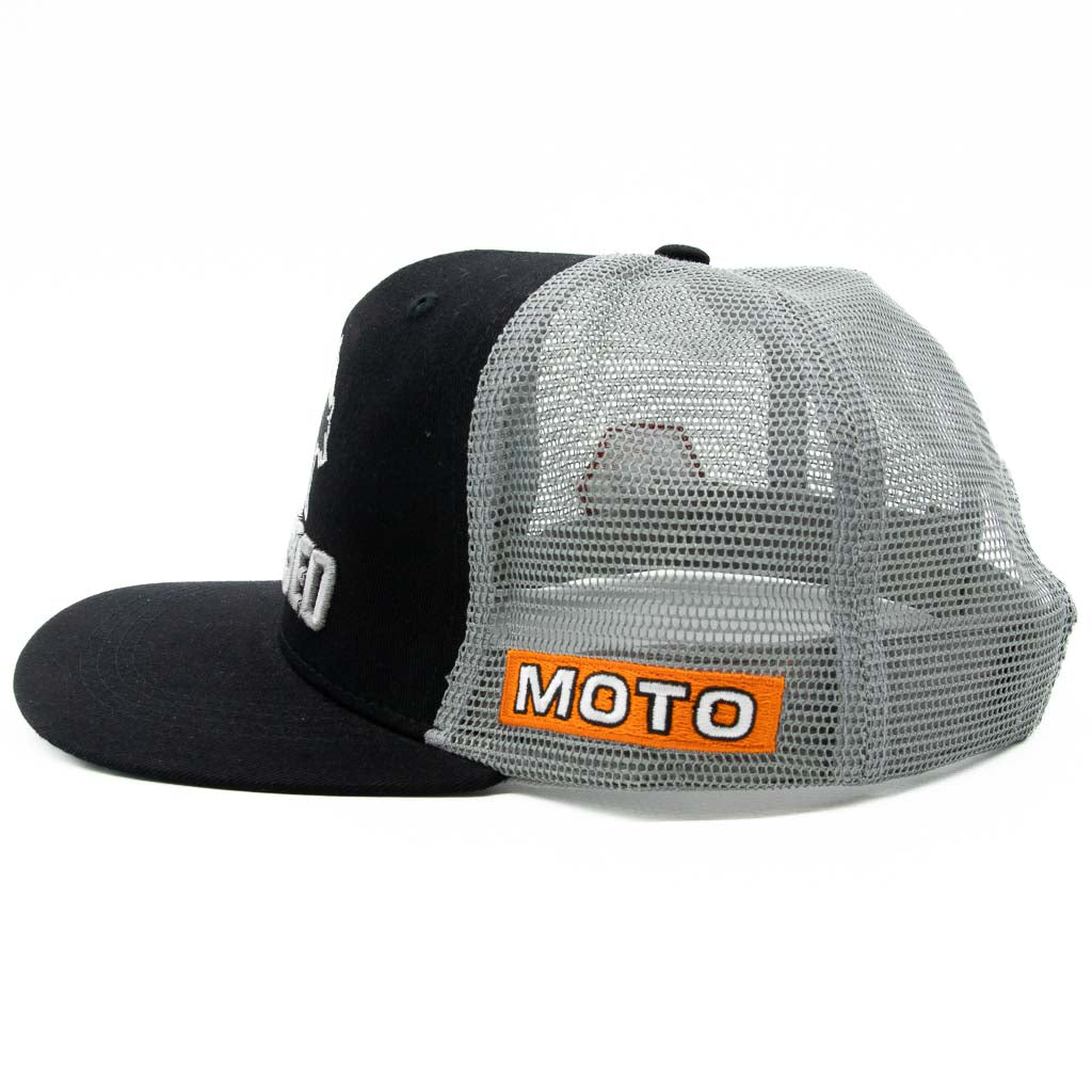 Cali Raised Moto w/ Bear Snapback Trucker Hat