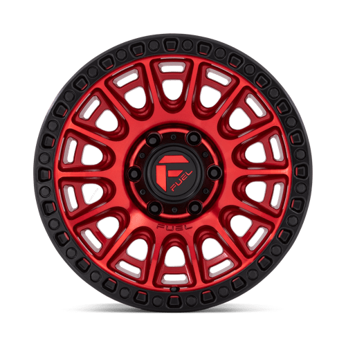 D834 17X9 6X5.5 C-RED-BLK-RG -12MM