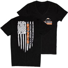 Load image into Gallery viewer, Cali Raised Off-Road "Flag" Women's V-Neck Short-Sleeve Shirt