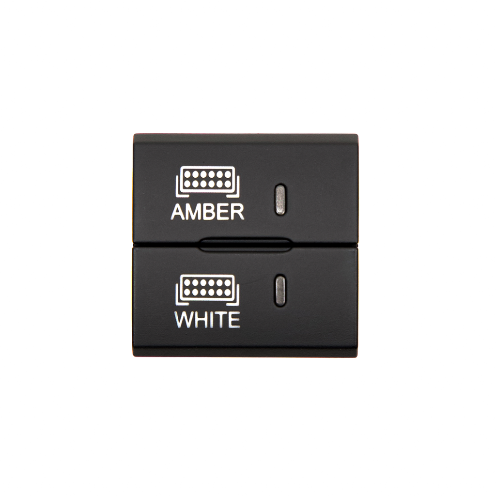 Square Style Dual Function Toyota OEM Style "AMBER & WHITE" Switch