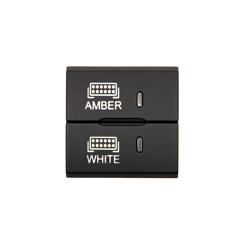 Square Style Dual Function Toyota OEM Style "AMBER & WHITE" Switch