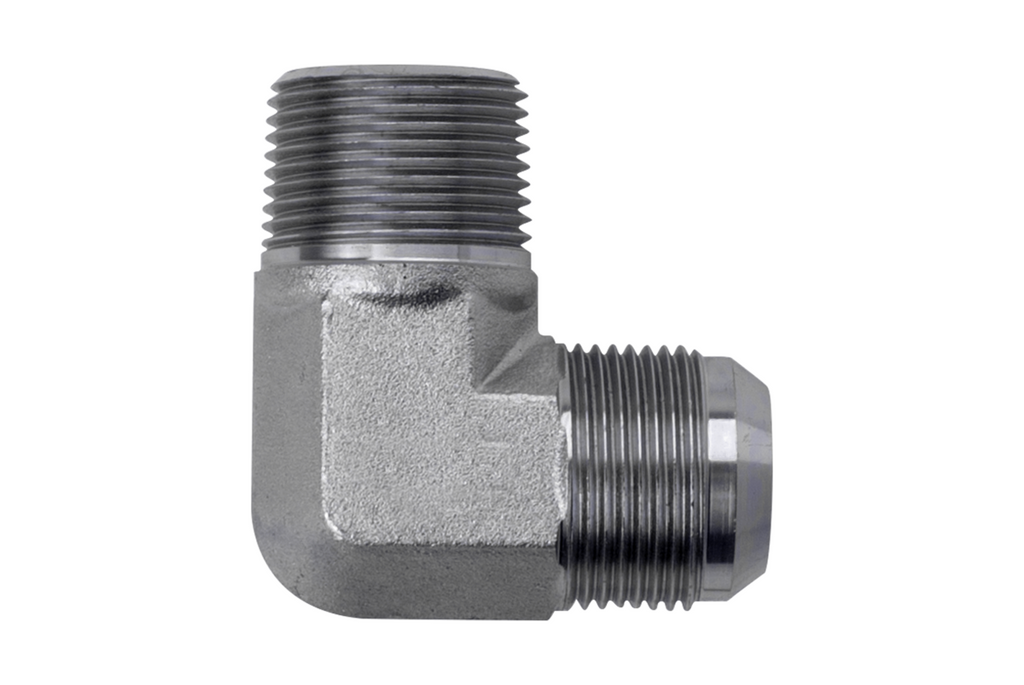 King Shocks Flare 90 3/4in NPT To -12 Flare Fitting