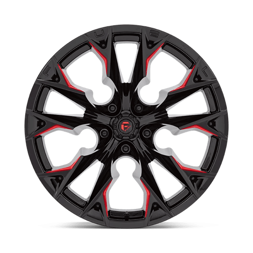 D823 22X12 5X5.0 G-BLK MILL C-RED -44MM