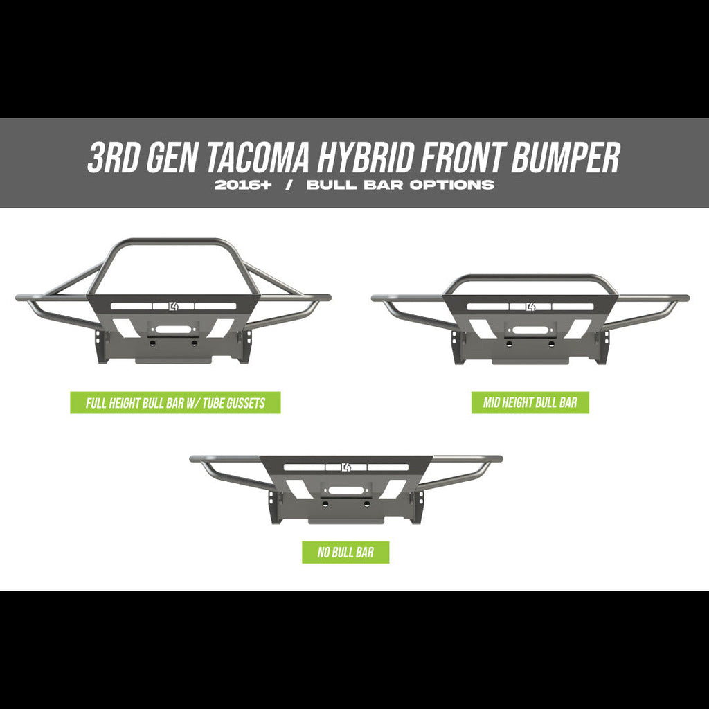 C4 Fabrication 16-23 3rd Gen Toyota Tacoma Hybrid Front Bumper