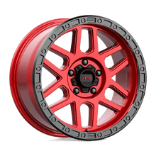 Load image into Gallery viewer, KM544 18X9 5X5.0 C-RED BLK-LP 18MM