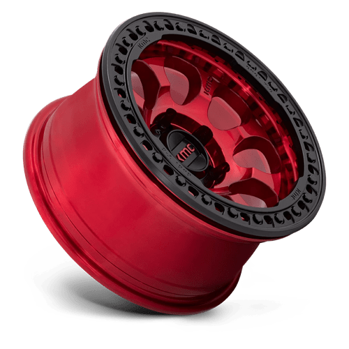 KM237 17X9 5X5.0 C-RED-BLK-RG -12MM