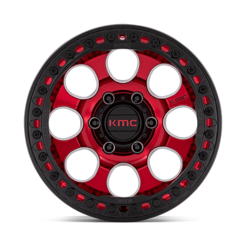 KM237 17X9 5X5.0 C-RED-BLK-RG -12MM