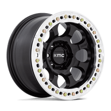 Load image into Gallery viewer, KM237 17X8.5 6X135 S-BLK-MACH-RG 0MM