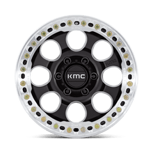 Load image into Gallery viewer, KM237 17X8.5 6X135 S-BLK-MACH-RG 0MM