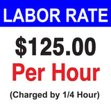 General Labor / Installation Rate $125 /hr.