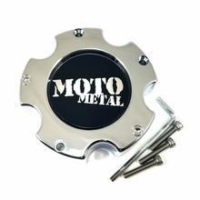Load image into Gallery viewer, MOTO METAL 5X5.5 CHROME CAP NEW LOGO