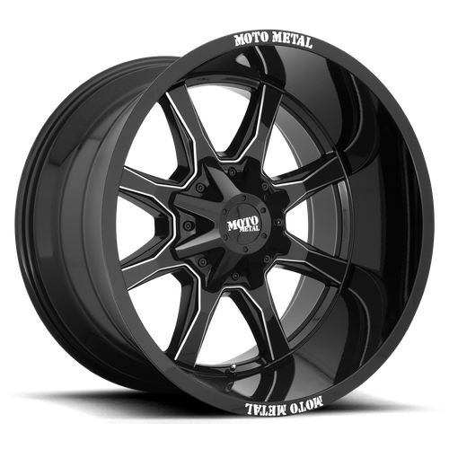 MO970 18X9 5X5.0/5.5 G-BLK MILL SPK 18MM