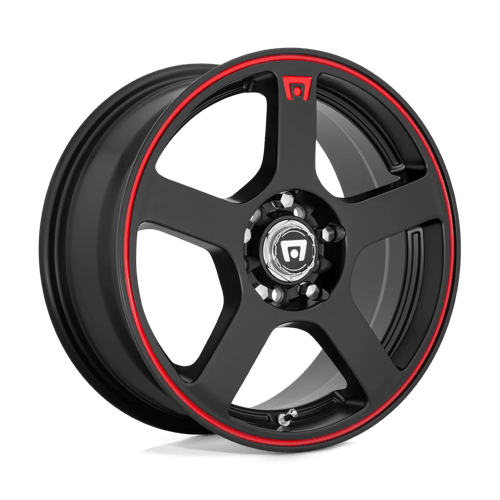 MR116 15X6.5 4X100/4.25 M-BLK RED-STR 40MM