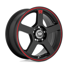 Load image into Gallery viewer, MR116 15X6.5 4X100/4.25 M-BLK RED-STR 40MM