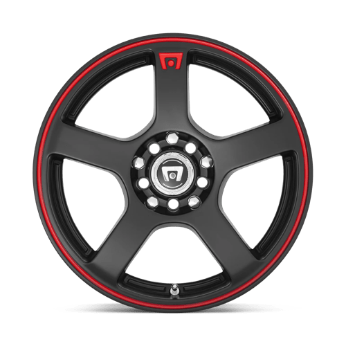 MR116 17X7 4X100/4.25 M-BLK RED-STR 40MM