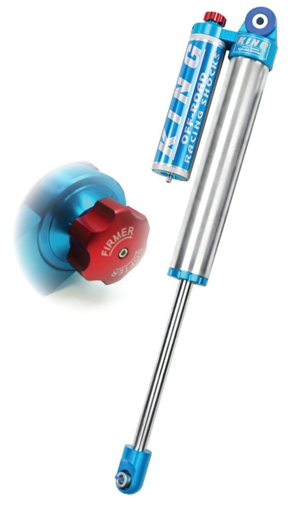 King Shocks 2.5 PR Smooth Body Piggyback w/ IBP & Adjuster 18in Travel