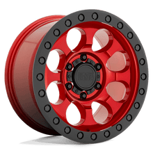Load image into Gallery viewer, BRRIT 17X9 5X5.0 C-RED-BLKBLTS -18MM