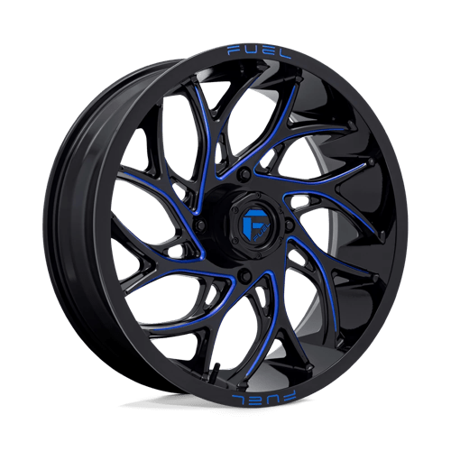 D778 20X7 4X156 G-BLK-MILL-BLU 13MM