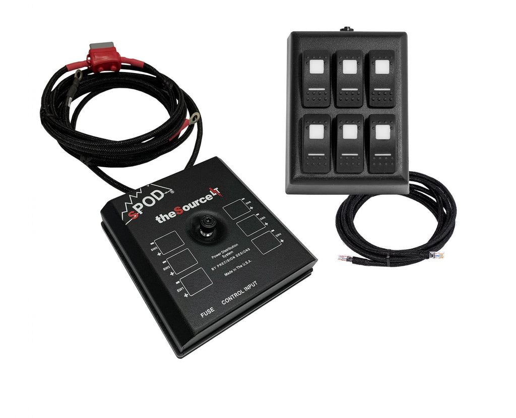 SourceLT on RAM Mount for Universal w/LED Switch Panel with 36 Inch Battery Cables sPOD -