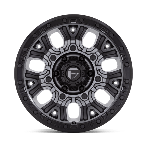 D825 17X9 6X5.5 M-GNMTL BLK-RG -12MM
