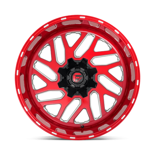 D691 22X10 8X180 BRSH-RED-MIL -18MM