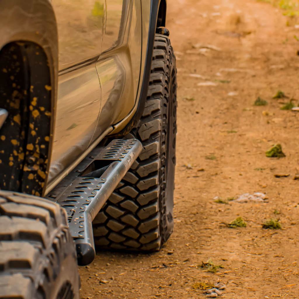 C4 Fabrication 16-23 3rd Gen Toyota Tacoma Rock Sliders - 1200-2116-DCSB-C4-DOM