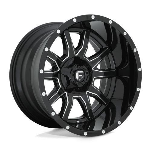 D627 20X12 5X4.5/5.0 GL-BLK-MIL -43MM
