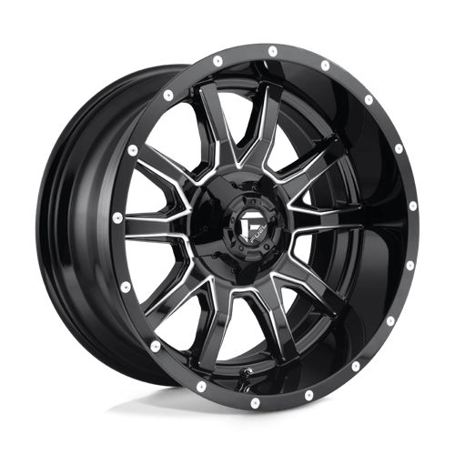 D627 20X10 5X4.5/5.0 GL-BLK-MIL -18MM