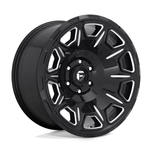 D688 20X10 5X5.0 GL-BLK-MIL -18MM