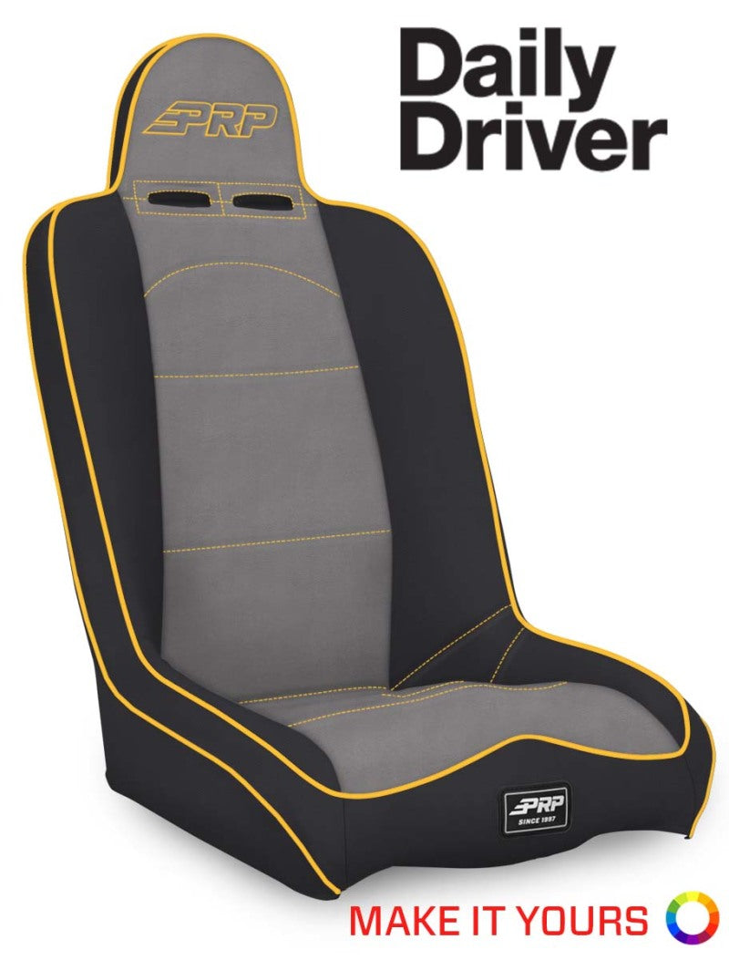 PRP Daily Driver Low Back Extra Wide Suspension Seat – Cali Raised Offroad