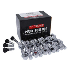 Load image into Gallery viewer, Raceline 14x1.25 1.1in Chrome Lug Bolts (Set of 20)