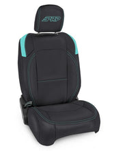 Load image into Gallery viewer, PRP Jeep Wrangler JL Front Seat Covers Jeep Gladiator JT- with Molle Back (Pair) - Black/Teal