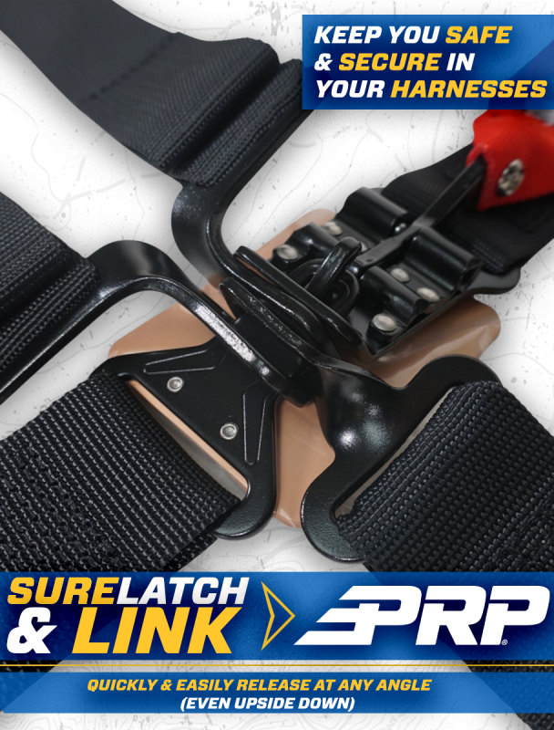 PRP 4.2 Harness with Latch / Link Lap Belt- Gold